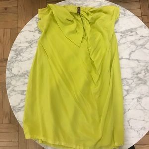 Unique, fun vibrant strapless dress